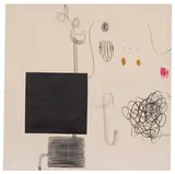 Christian Rosa, Untitled, 2014, Oil, charcoal, oil stick, and graphite on canvas