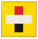 Frederick Hammersley, Home run, Oil on linen