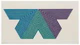 Black Adder (from V Series) by Frank Stella, 1968, 4-color lithograph on Lowell paper, sold Feb 2018