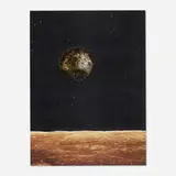 Matthew Day Jackson, Lunar Reflections, 2014, laser etched offset lithograph in colors