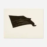 Robert Longo, Black Flag #2, 1990, lithograph on Arches Cover