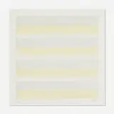 Agnes Martin, Untitled, 1997, lithograph in colors on Gilclear Light