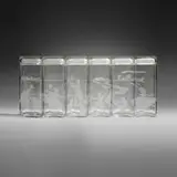 Kara Walker, Untitled (Canisters), 1997, acid-etched glass