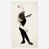 Robert Longo, Eric (from Men in the Cities series), 1989, lithograph in colors with graphite annotations