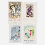 Marc Chagall, Four exhibition posters, 1967-75, offset lithograph in colors