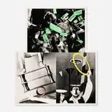 John Baldessari, Life's Balance (With Money), 1989-1990, photogravure with aquatint in colors on Somerset 410 gsm