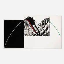 Rollercoaster by John Baldessari, 1989-1990, photogravure with aquatint in colors on Somerset Satin, sold Feb 2024
