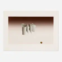 Sin by Ed Ruscha, 1970, screenprint in colors on Louvain Opaque Cover, sold Feb 2024