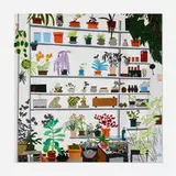Large Shelf Still Life by Jonas Wood, 2017, offset lithograph on paper, sold Feb 2024