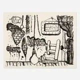 Philip Guston, East Side, 1980, lithograph on Arches 88
