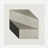 Sol LeWitt, Untitled (from the Forms Derived from a Cube series), 1982, etching with aquatint on Somerset Satin