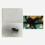 John Baldessari, Deer and Octopus; Boat (With Standing Figure) (two works from the Hegel's Celler portfolio)