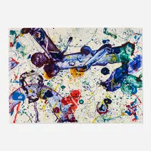 King Corpse (SFS-288) by Sam Francis, 1986, screenprint in colors on Arches Cover, sold Feb 2024