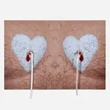 Papo Colo, Every American Has Two Hearts (from the 2006: Trance/Borders portfolio), 2006-07, screenprint in colors with collage on Coventry Rag