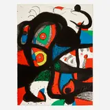 Joan Miró, Gargantua, 1977, etching, aquatint and carborundum in colors on Arches watermark Maeght