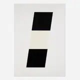 Ellsworth Kelly, Black/White/Black, 1970, screenprint in colors on Special Arjomari