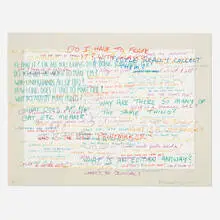 Allen Ruppersberg, Where's the Original, 2000, lithograph in colors