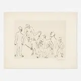 Alexander Calder, Untitled (Santa Claus VI), 1974, etching on Arches