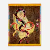 Pergusa III exhibition poster by Frank Stella, 1983, offset lithograph in colors, sold Feb 2024