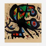 Affiche pour l'Exposition Agora I by Joan Miró, 1971, lithograph in colors, sold Feb 2024