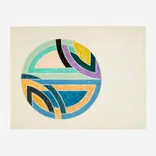 Sinjerli Variation II by Frank Stella, 1977, lithograph and screenprint in colors on Arches Cover, sold Feb 2024