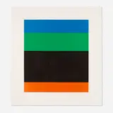 Blue Green Black Red by Ellsworth Kelly, 1971, lithograph in colors on Arches, sold Feb 2024