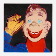 Andy Warhol, Howdy Doody (from the Myths series), 1981, screenprint in colors with diamond dust on Lenox Museum Board