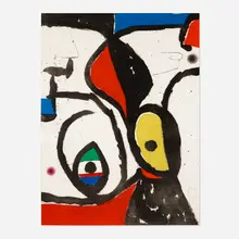 Joan Miró, La Pierre philosophale, 1975, etching and aquatint in colors on Maeght watermark Arches