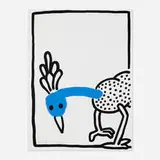 Keith Haring, Plate 8 (from The Story of Red and Blue portfolio), 1990, screenprint in colors