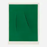 Lucio Fontana, Concetto Spaziale (from the San Lazzaro et ses amis portfolio), 1975, lithograph in colors on Arches vellum
