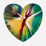Heart Spin Painting by Damien Hirst, 2009, acrylic on paper, sold Dec 2023