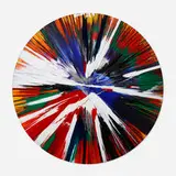 Circle Spin Painting by Damien Hirst, 2009, acrylic on paper, sold Dec 2023