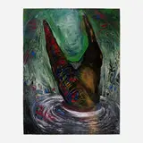 Scott K. Duff, Penetrating the Surface, 1989, acrylic on paper