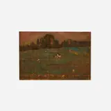 Gershon Benjamin, Field with Tree Line