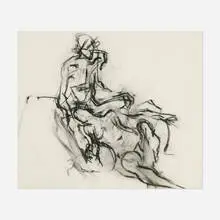 Figure Study by Mercedes Matter, sanguine on paper, sold Dec 2023