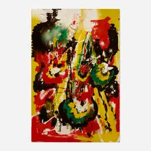 Joseph Meierhans, Abstract Composition, acrylic on Masonite