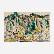 Vaclav Vytlacil, Colorado Springs, 1951-53, acrylic and pastel on paper