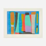 Josef Zenk, Plays the Thing, screenprint in colors