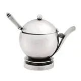 Harald Nielsen, Pyramid mustard pot, #632 and spoon