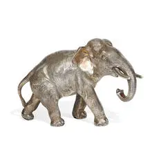 Camelot Silverware Ltd., Elephant animalier sculpture, United Kingdom