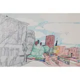 Wesley Willis, The Newberry Library, Clark St. Dearborn St., 1987