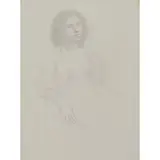 William H. Bailey, Untitled (Seated Female Nude with Open Robe), 1982