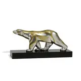 Georges Lavroff, Art Deco Polar Bear Sculpture, model 7593, circa 1930