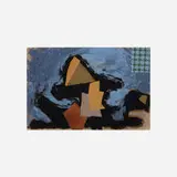 Paul Rand, Untitled, 1952, oil with collaged elements on paper