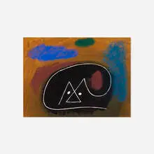 Paul Rand, Untitled, 1952, acrylic and pastel on paper