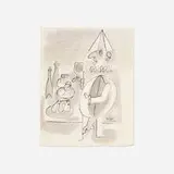 Paul Rand, Untitled, 1952, pastel and ink on paper