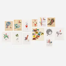Stafford comprehensive and advertisement collection by Paul Rand, c. 1942-44, acrylic and collage on artist board, printed paper, sold Sep 2018