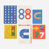 Paul Rand, Cummins Engines annual reports and quarterly brochures, 1987-1994, offset lithograph on paper