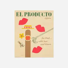 El Producto Cigars poster by Paul Rand, c. 1952, offset lithograph on paper, sold Sep 2018