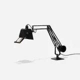 Hadrill and Horstmann, desk lamp, c. 1945, enameled aluminum, enameled steel